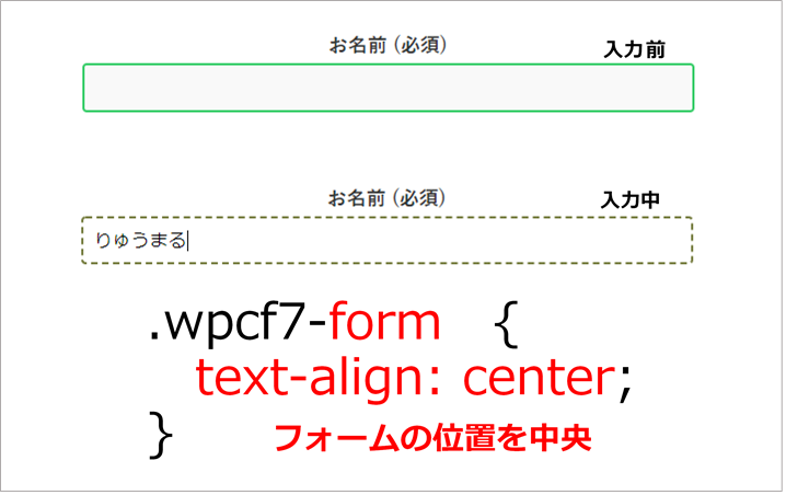 Contact Form 7フォームカスタマイズ例